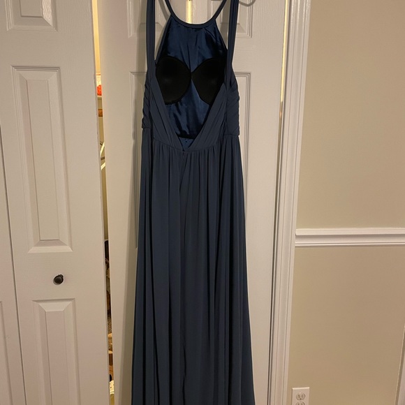 Theia Denim Blue Bridesmaid Dress - Picture 4 of 6